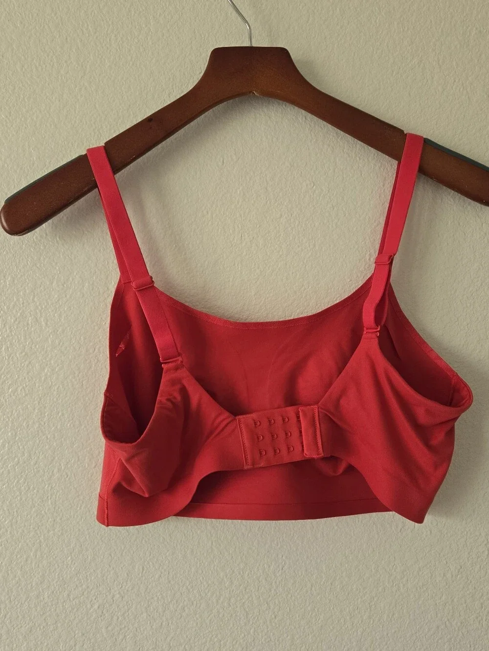Soma Enbliss Luxe‎ Lace Back Bralette Red Adjustable Wireless Bra Womens Size XL